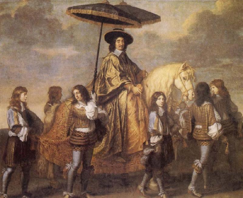 LE BRUN, Charles Chancellor Seguier at the Entry of Louis XIV into Paris in 1660 Germany oil painting art